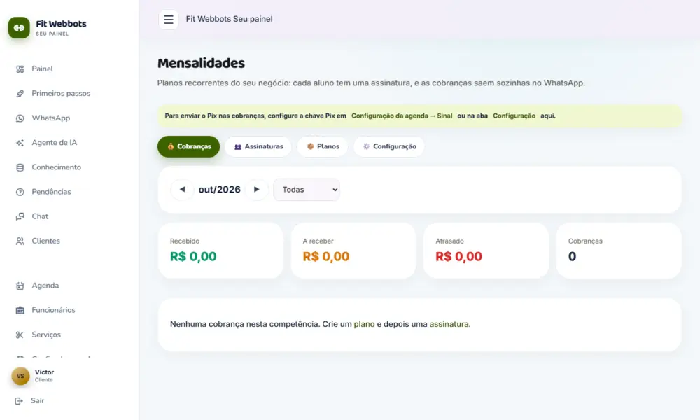 Tela do Fit Webbots